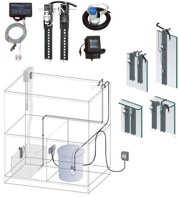 Et eksempel på, hvordan systemet kan sættes op, og hvilke dele der følger med- Alle billederne er venligst udlånt af Tunze.